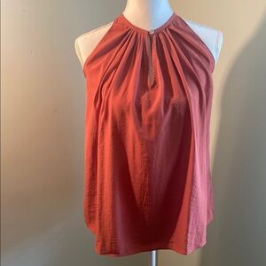 Elegant Catherine Malandrino Coral Sleeveless Top Sz XS